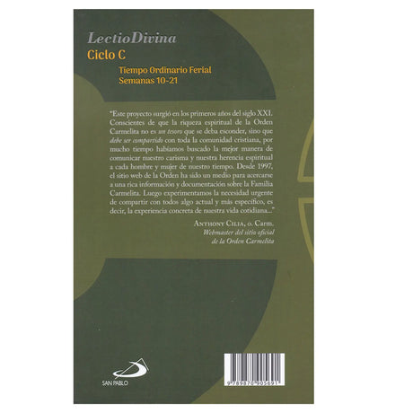 Lectio Divina Tiempo ordinario ferial semana 10-21