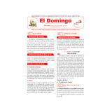 El Domingo - del 1 de enero al 15 de febrero 2026 - pack de 25 hojas por domingo