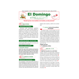El Domingo - del 26 de Julio al 13 de septiembre 2026 - pack de 25 hojas por domingo