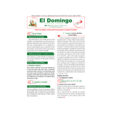 El Domingo - del 26 de Julio al 13 de septiembre 2026 - pack de 25 hojas por domingo