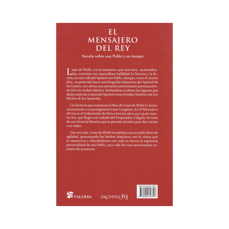 El mensajero del Rey: novela sobre san pablo y su tiempo - Louis de Wohl - SP internacional - Importado