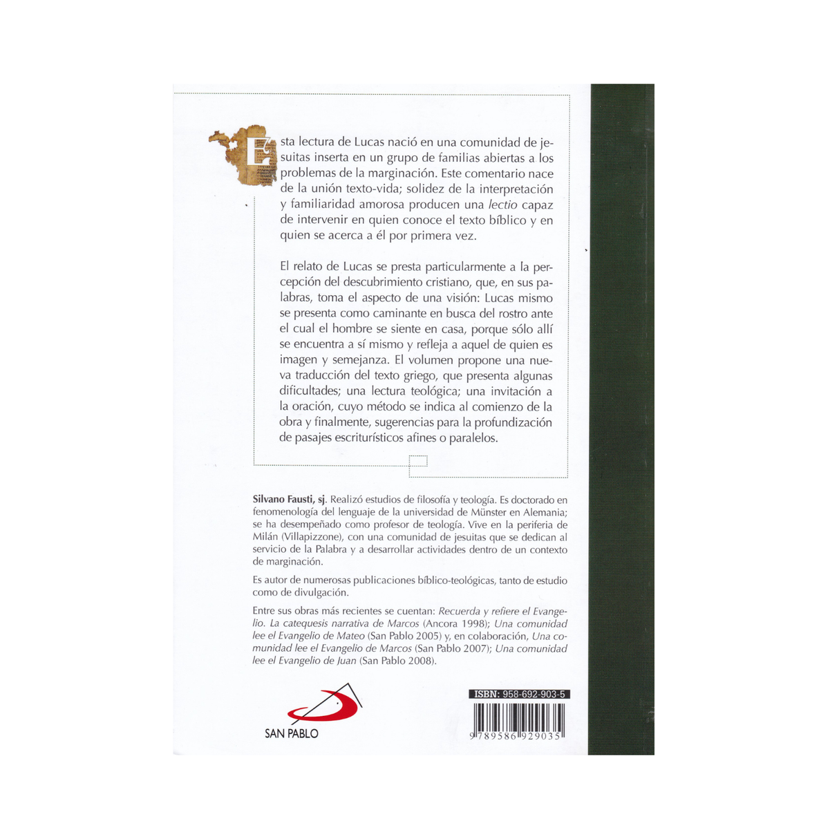 Una Comunidad lee el Evangelio de Lucas - Silvano Fausti - SP Internacional - Importado