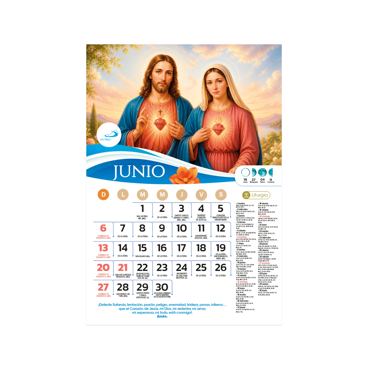 Calendario Liturgíco 2027