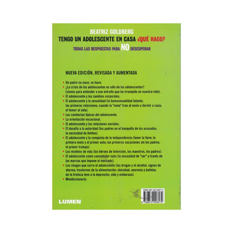 Tengo un adolescente en casa ¿Qué hago? - Beatriz Goldberg